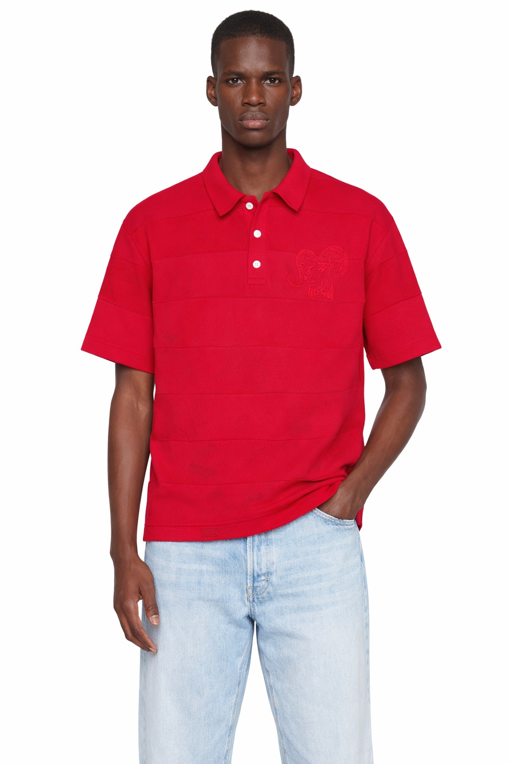 Winfield Patchwork Short Sleeve Polo Shirt
