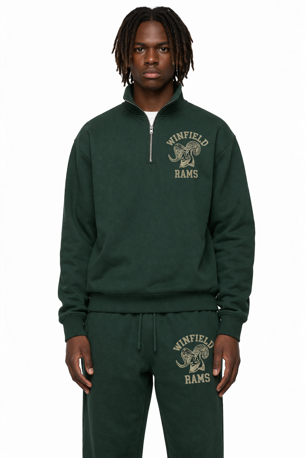 Winfield Rams Half Zip Crew
